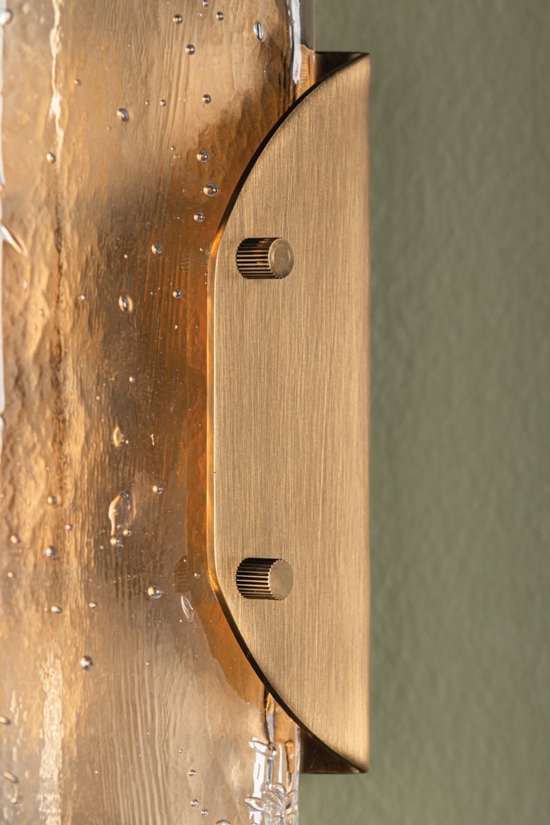 Nordic Wall Sconce, Patina Brass by Troy Lighting detail view 4 - Whats New Furniture Portland OR