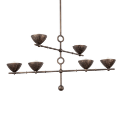 Vishal 6-Light Chandelier, Black Patina Gold by Troy Lighting - product view - Whats New Furniture Portland OR