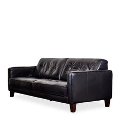 Tufted Leather Sofa detail view - What&