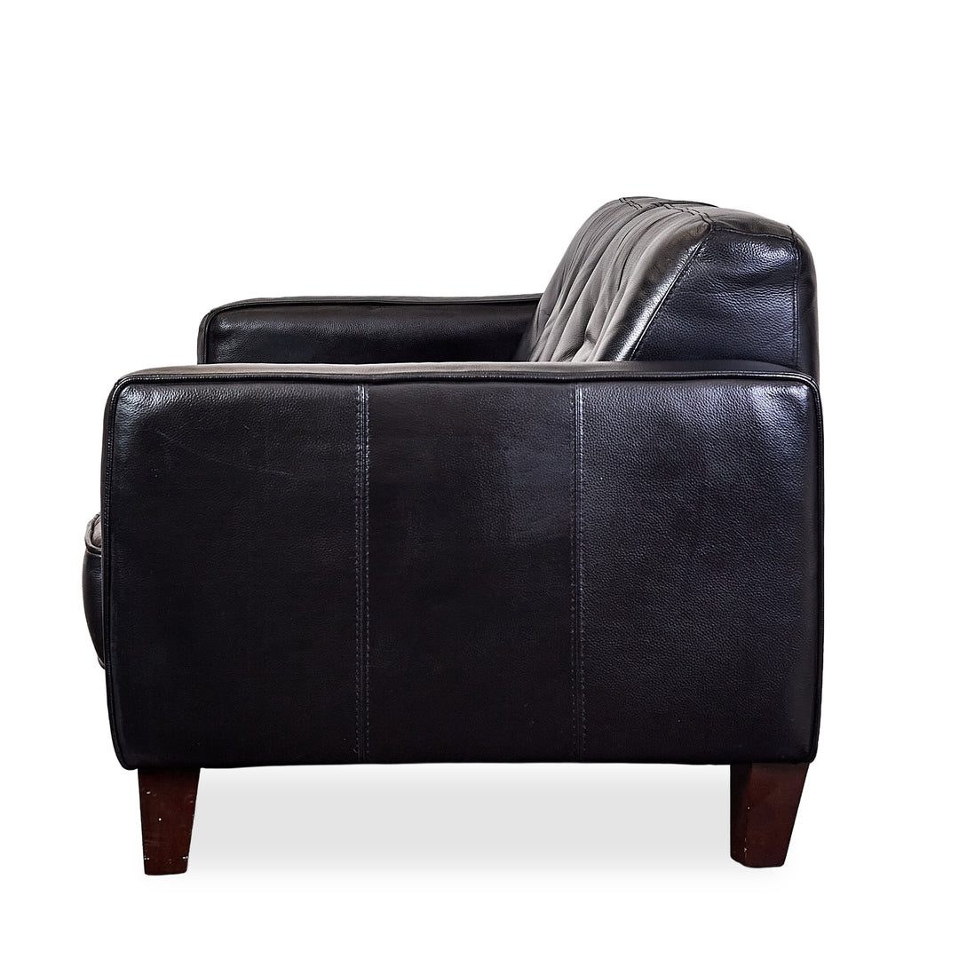 Tufted Leather Sofa detail view 2 - What&