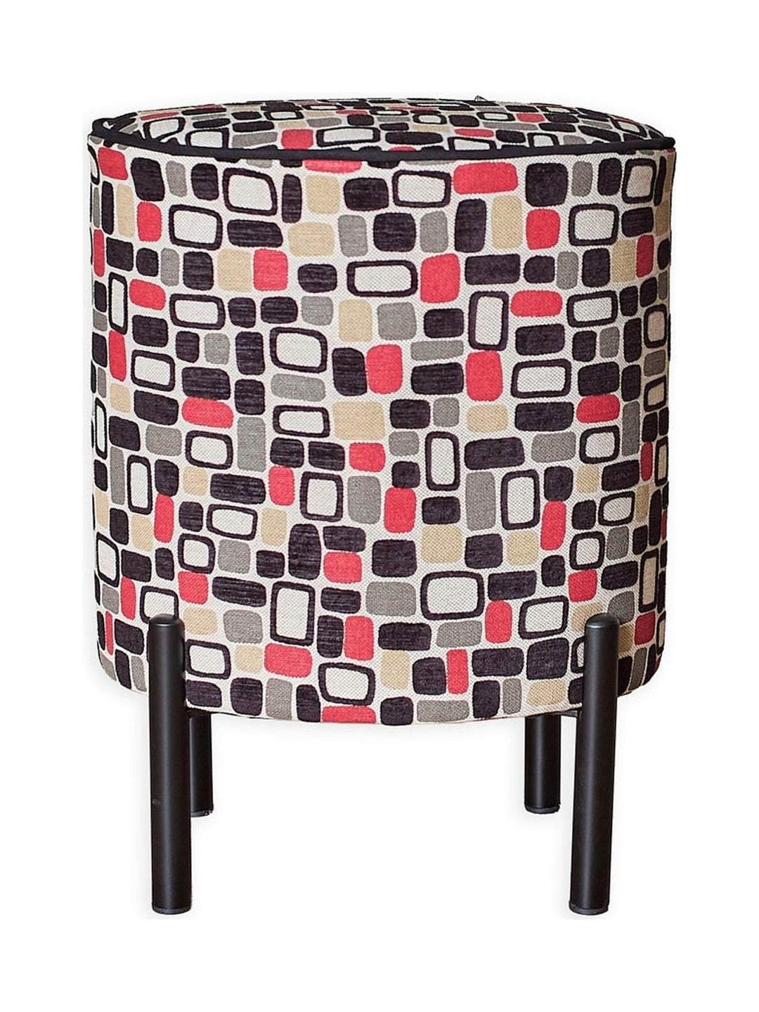 Footstool with New Pendleton Upholstery - Whats New Furniture - Portland, Oregon