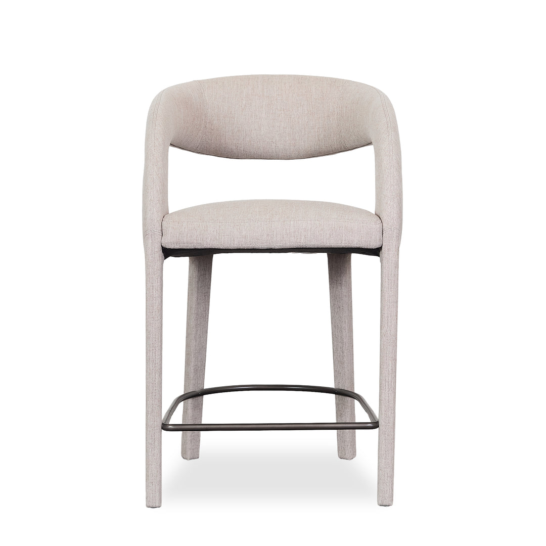 U-Shaped Upholstered Stool - What&