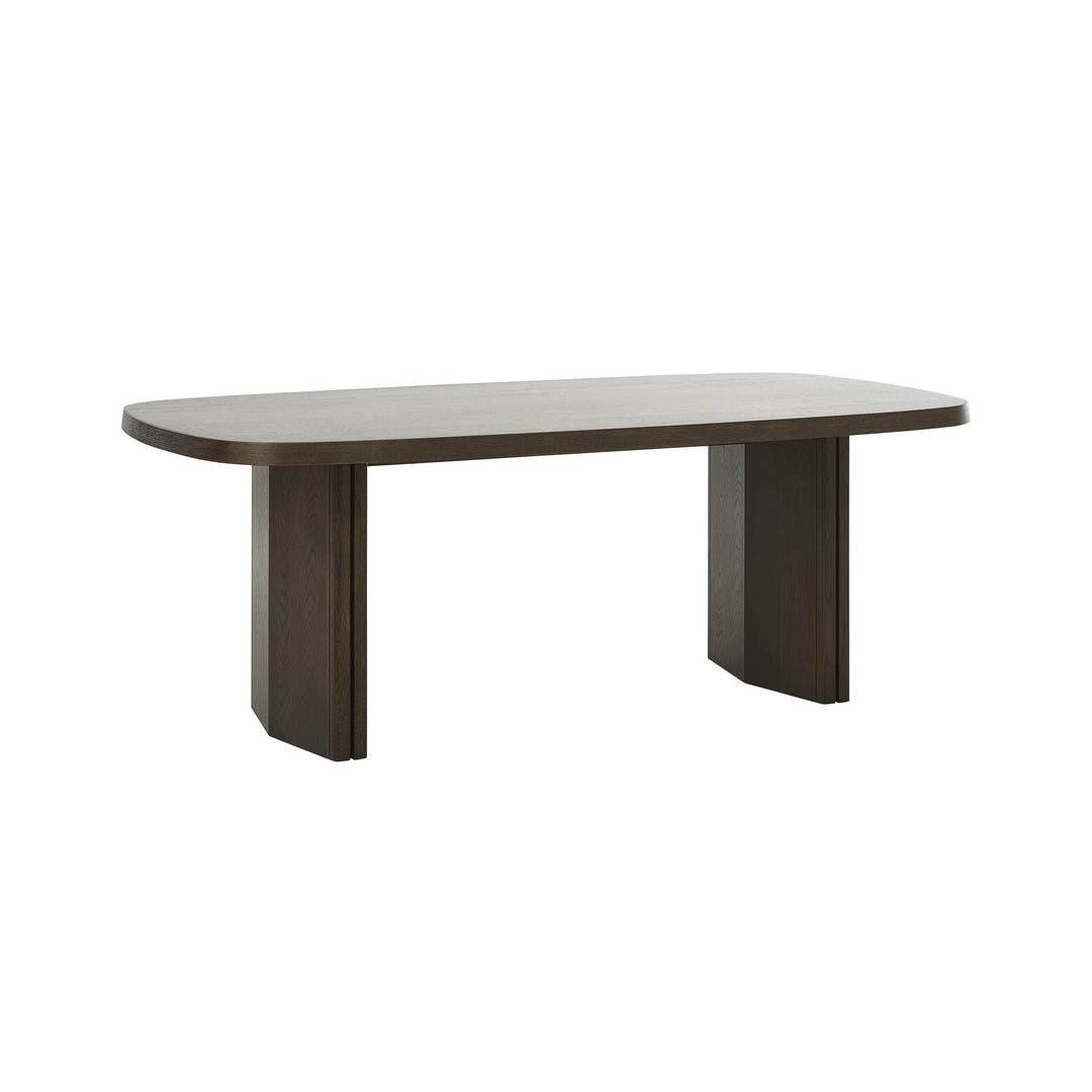 Natu Dining Table in Espresso Oil front view - dining table by Unique Furniture - Whats New Furniture Portland OR