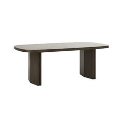 Natu Dining Table in Espresso Oil front view - dining table by Unique Furniture - Whats New Furniture Portland OR