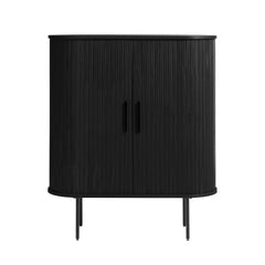 Nola Cabinet in Black Oak, front - Whats New Furniture