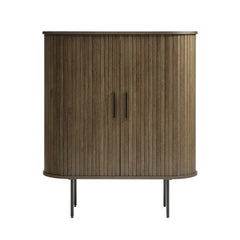 Nola Cabinet in Smoked Oak, front - Whats New Furniture