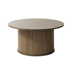 Nola Coffee Table in Smoked Oak front view - coffee table by Unique Furniture - Whats New Furniture Portland OR