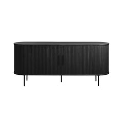 Nola Sideboard in Black Oak front view - sideboard by Unique Furniture - Whats New Furniture Portland OR