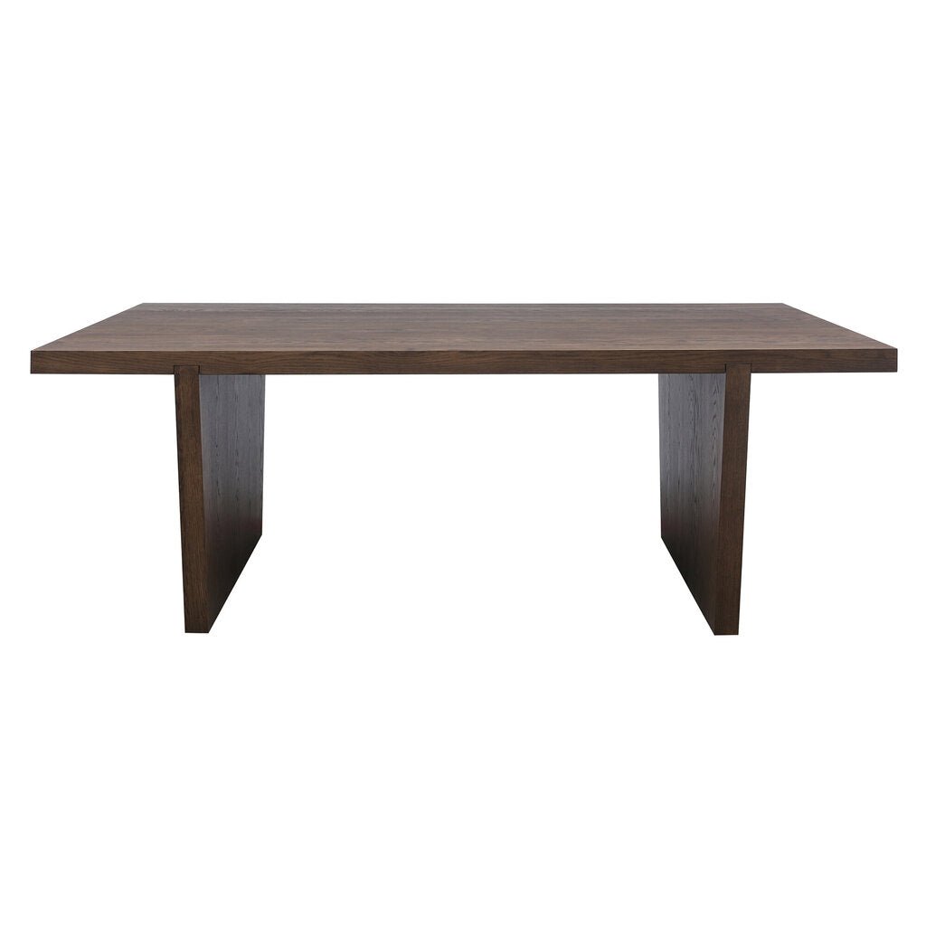 Rock Dining Table in Smoked Oak - Whats New Furniture - Portland, Oregon
