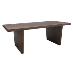 Rock Dining Table in Smoked Oak - Whats New Furniture - Portland, Oregon