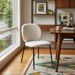Swan Dining Chair styled in a bright Portland mid-century modern interior - Whats New Furniture
