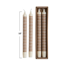 Taper candle dimensions, 10 inches high