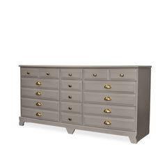 Upcycled Traditional 9 Drawer Dresser detail view - Whats New Furniture - Portland, Oregon