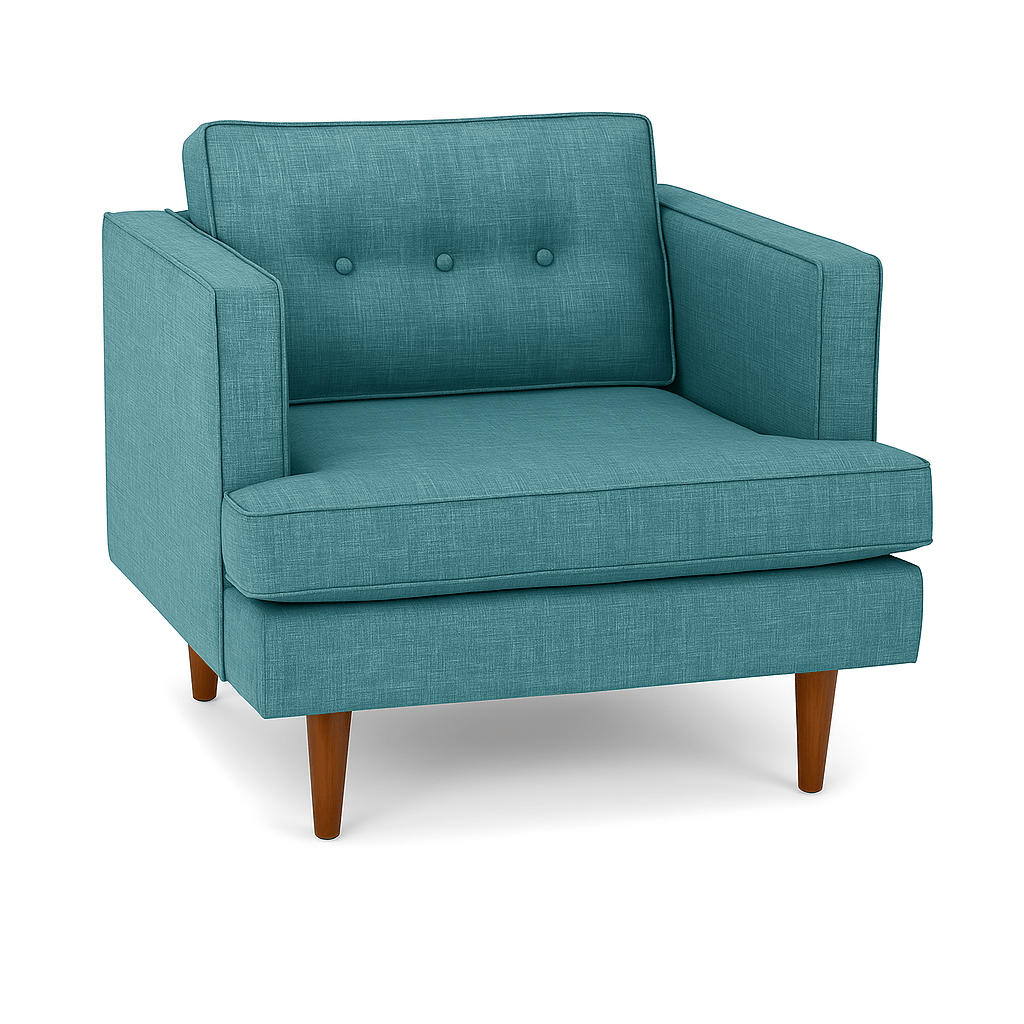 Urban Chair in Noriko Herb detail view - Oregon-made accent chair by Stanton - Whats New Furniture Portland OR