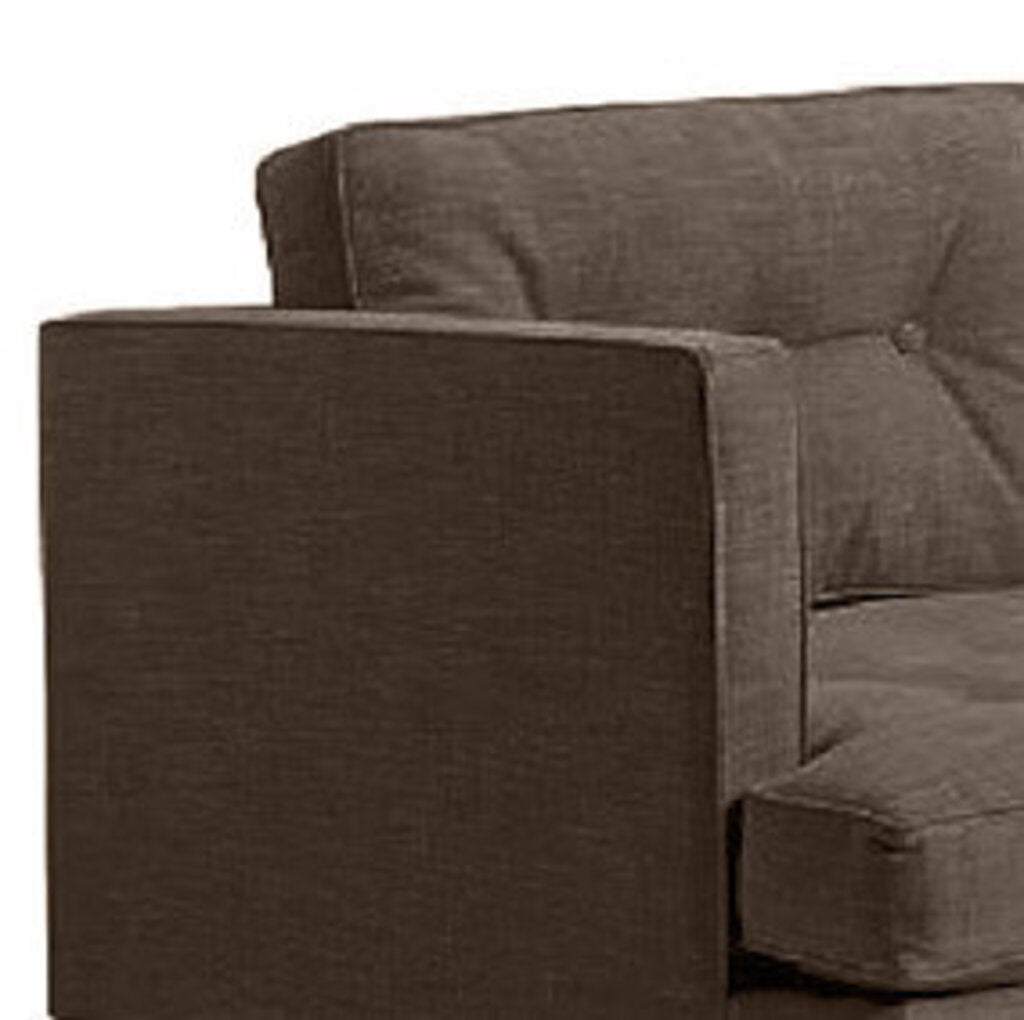 Urban Sectional in Bark detail view - Oregon-made chaise sectional by Stanton - Whats New Furniture Portland OR