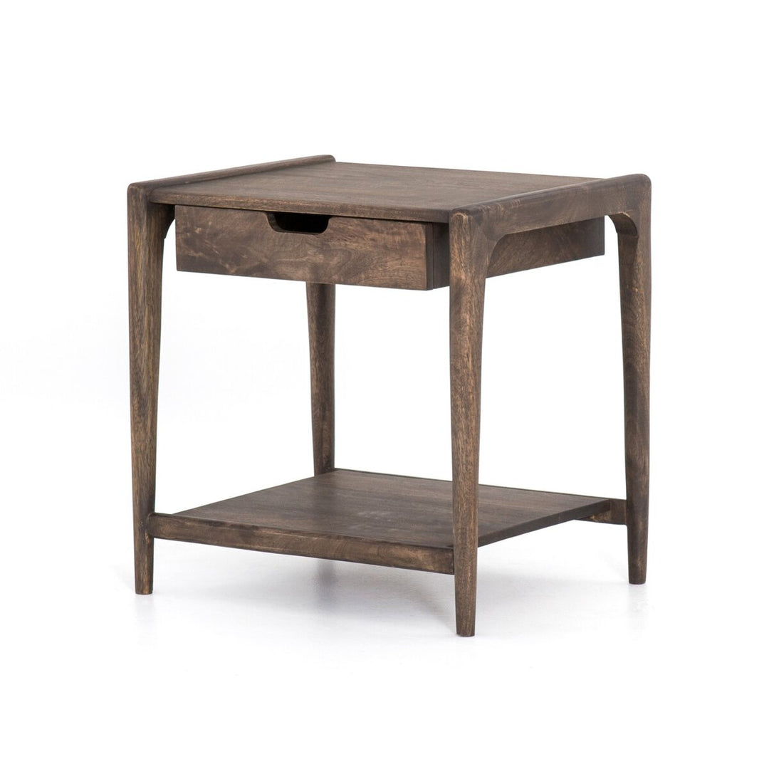 Valeria End Table Aged Brown