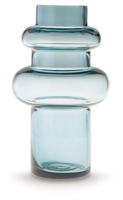 Vallmen 10-Inch Vase in Blue — official Ashley Furniture studio view