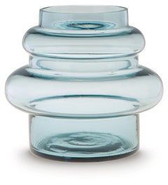 Vallmen 8-Inch Vase in Blue — official Ashley Furniture studio view