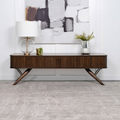 Valna Wood 71-inch TV Stand with Sliding Doors Walnut - What&