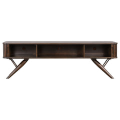 Valna Wood 71-inch TV Stand with Sliding Doors Walnut - What&