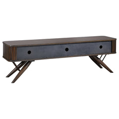 Valna Wood 71-inch TV Stand with Sliding Doors Walnut - What&