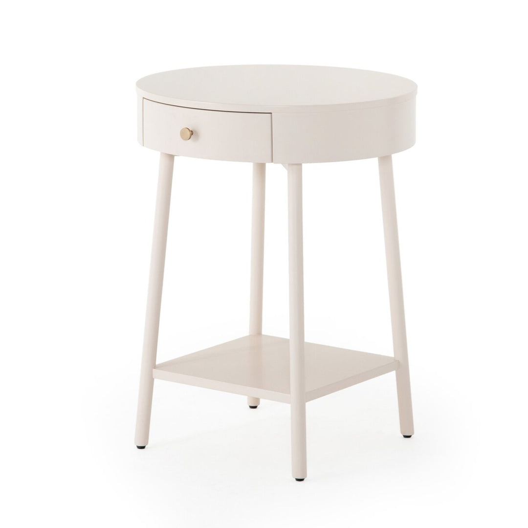 Van Nightstand Matte Alabaster