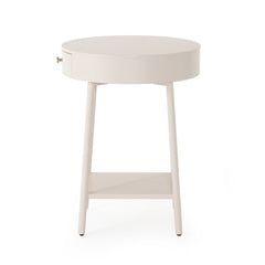 Van Nightstand Matte Alabaster