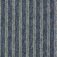 Vanishing Indigo Chenille Stripe Throw Pillow fabric close-up by Decor Fifty-Five - Whats New Furniture Portland OR