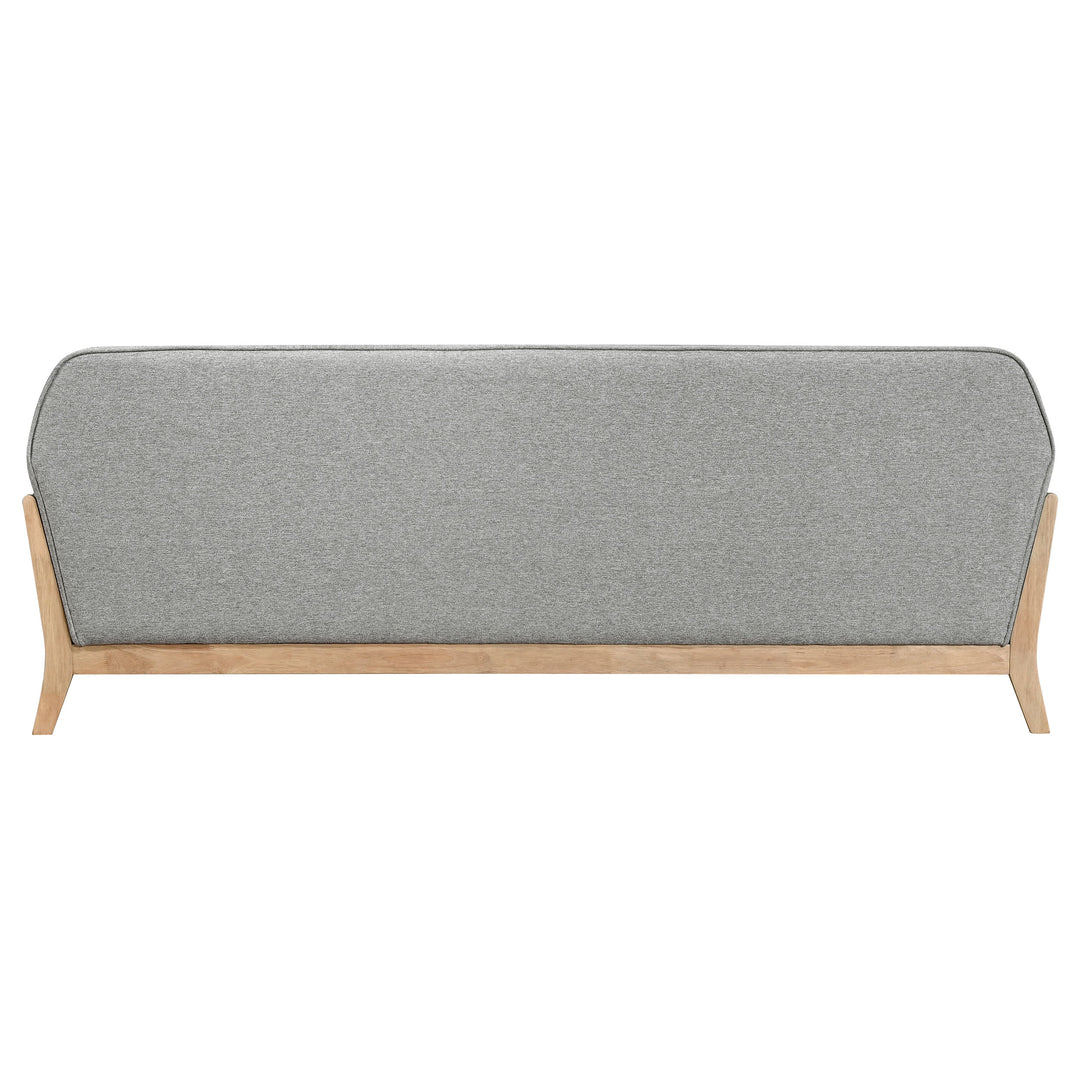 Vaughn Fabric Upholstered Flared Arm Sofa Grey - What&