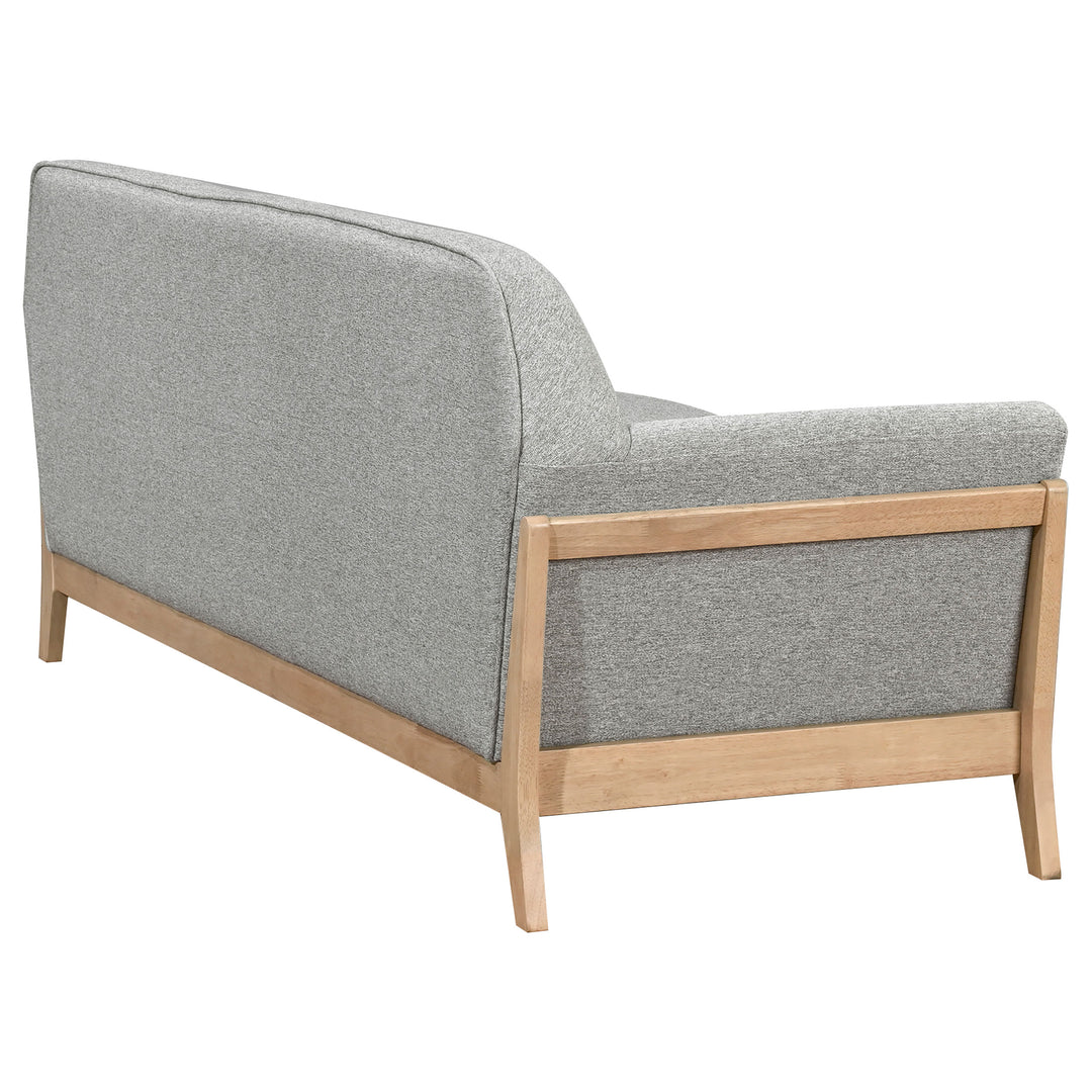 Vaughn Fabric Upholstered Flared Arm Sofa Grey - What&