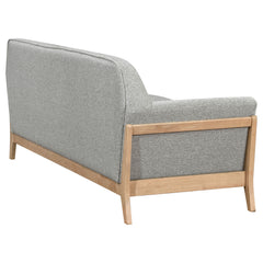 Vaughn Fabric Upholstered Flared Arm Sofa Grey - What&