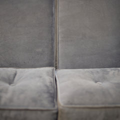 Velvet Mid Century Modern Loveseat detail view 3 - Whats New Furniture - Portland, Oregon