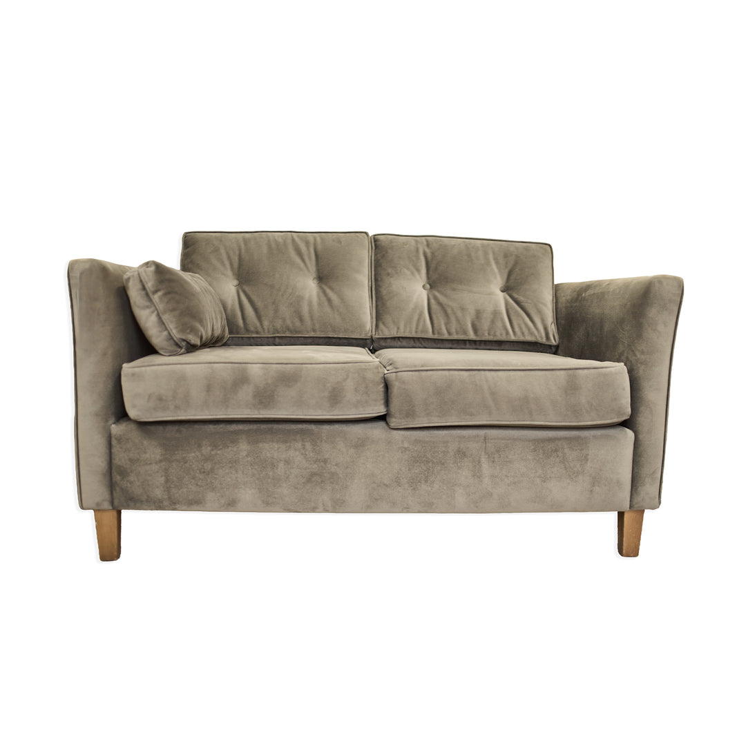 Velvet Mid Century Modern Loveseat - Whats New Furniture - Portland, Oregon