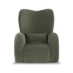 Victoria Accent Wing Chair in Canna Forest Green - oversized wingback accent chair private label - Whats New Furniture Portland OR