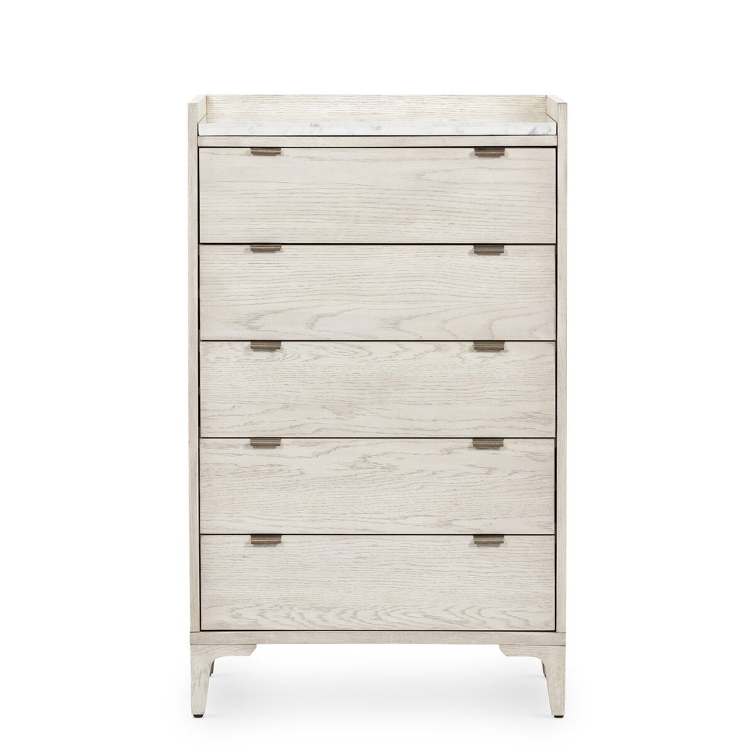 Viggo Tall Dresser Vintage White Oak - Dresser by Four Hands - What&