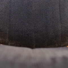 Vintage Ink Blue and Chrome chair detail view 5 - Whats New Furniture - Portland, Oregon