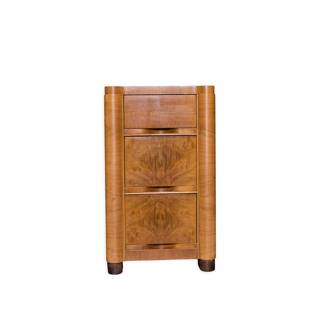 Vintage Art Deco Dresser and NIghtstand detail view 3 - Whats New Furniture - Portland, Oregon