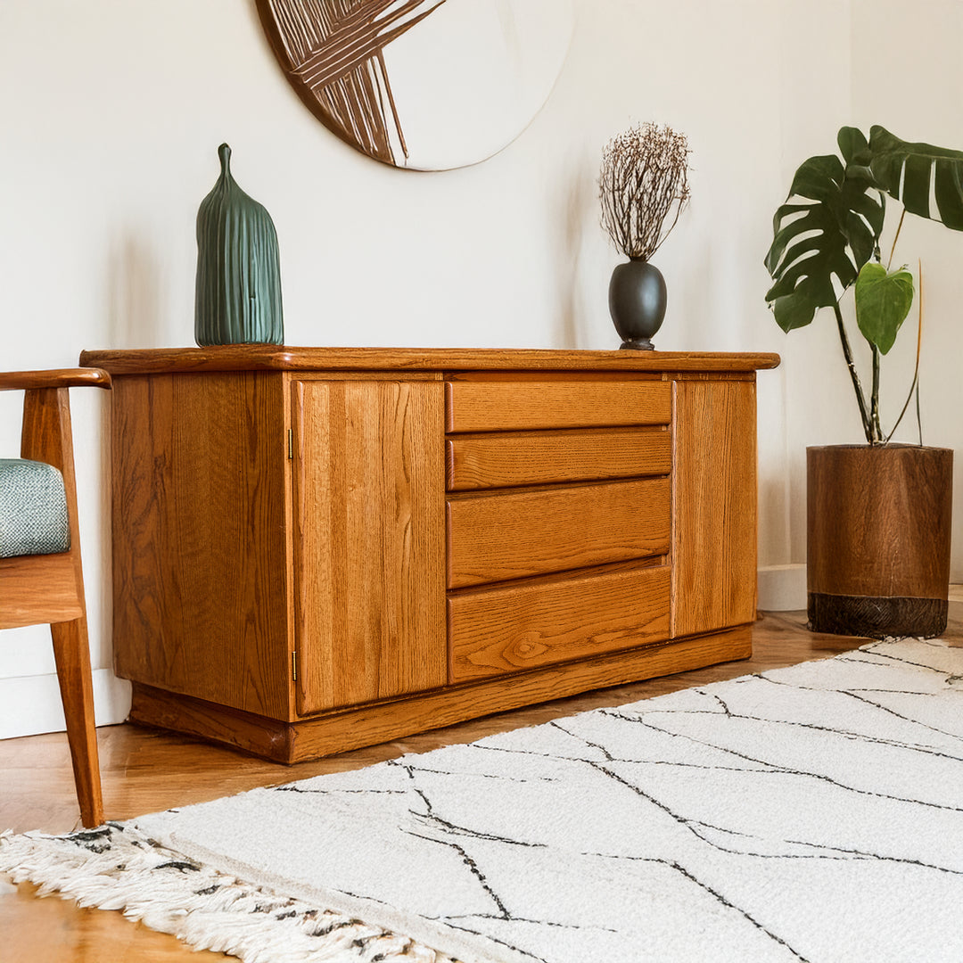 Vintage Oak Side Board - Whats New Furniture - Portland, Oregon (2) (3)