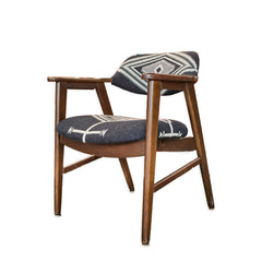 Vintage Paoli Chair in New Pendleton Fabric detail view - Whats New Furniture - Portland, Oregon