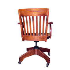 Vintage Rolling Desk Chair detail view 2 - Whats New Furniture - Portland, Oregon
