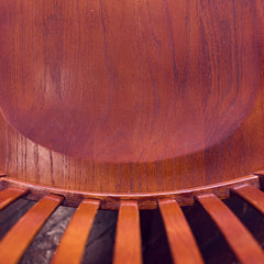 Vintage Rolling Desk Chair detail view 4 - Whats New Furniture - Portland, Oregon