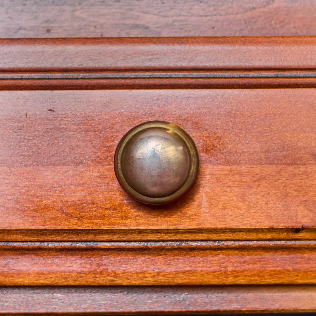 Vintage Four Drawer Desk detail view 4 - Whats New Furniture - Portland, Oregon