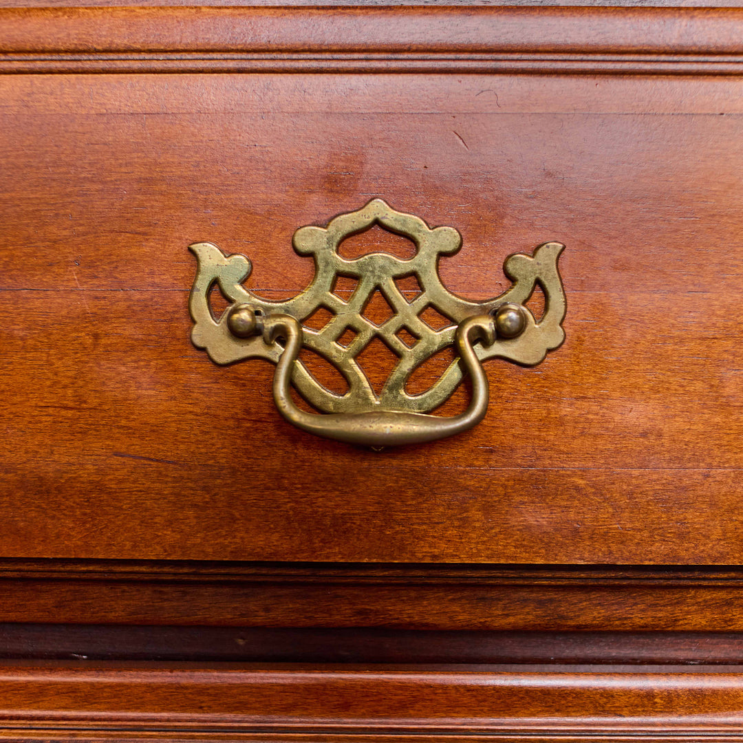 Vintage Four Drawer Desk detail view 5 - Whats New Furniture - Portland, Oregon