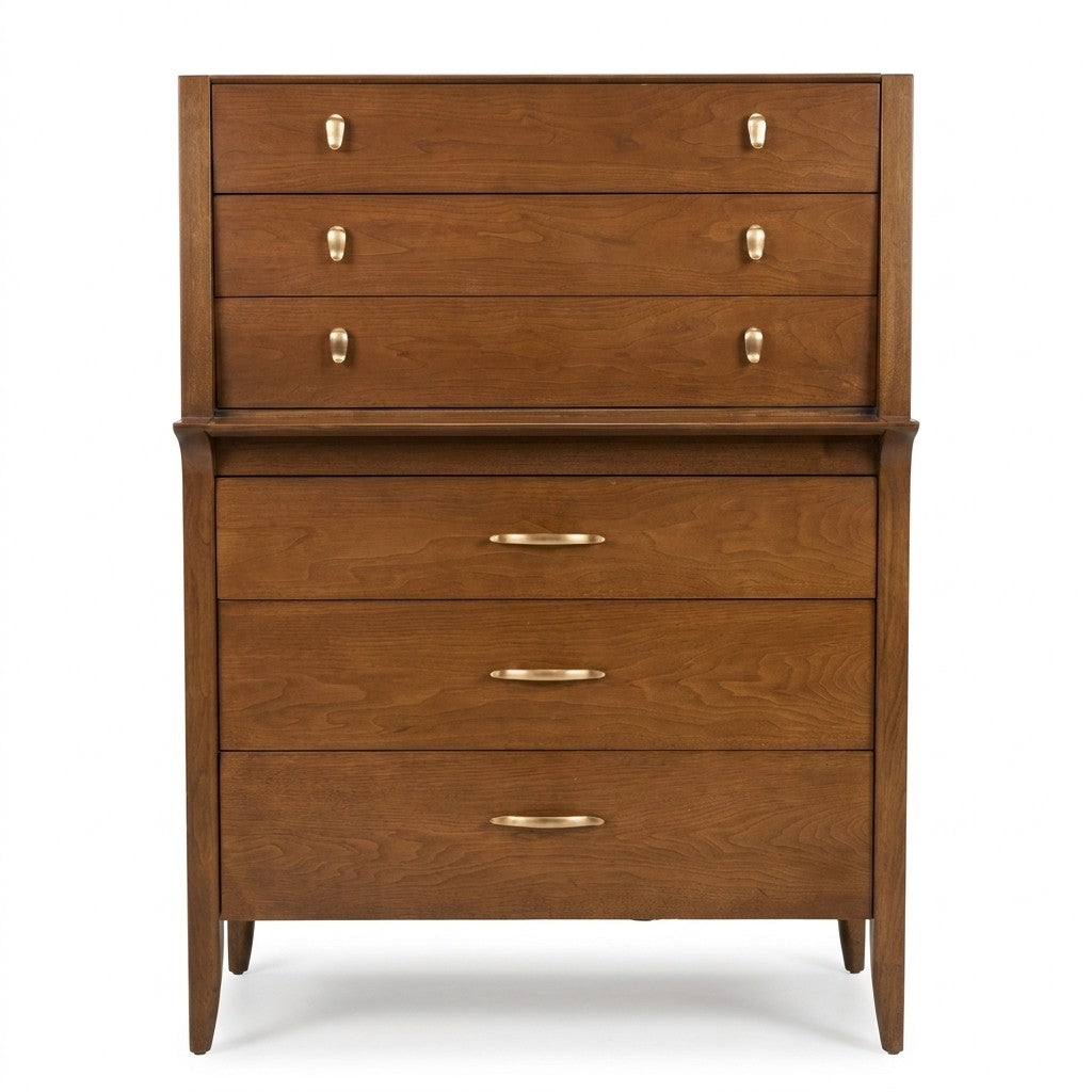 Walnut Mid-Century Dresser - consignment furniture Portland