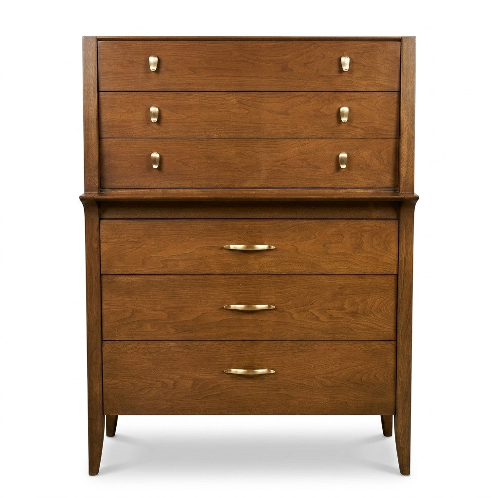 Walnut Mid-Century Dresser - view 2