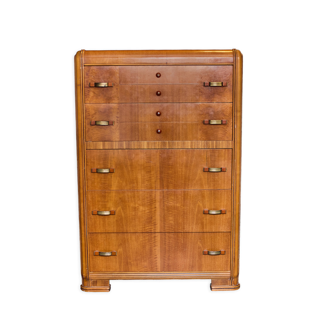 Vintage Waterfall Chest w/Bakelite Handles - Whats New Furniture - Portland, Oregon