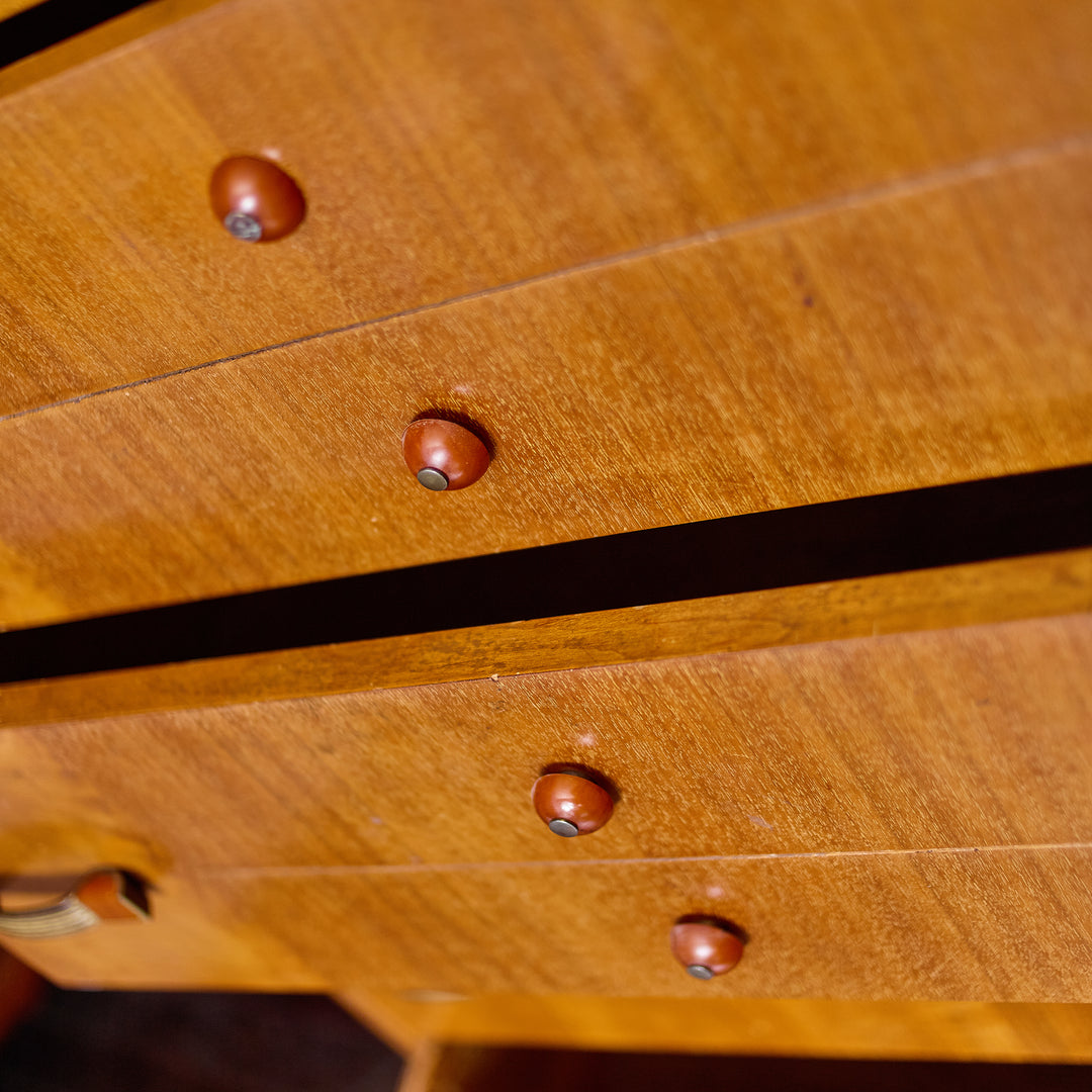 Vintage Waterfall Chest w/Bakelite Handles detail view 4 - Whats New Furniture - Portland, Oregon