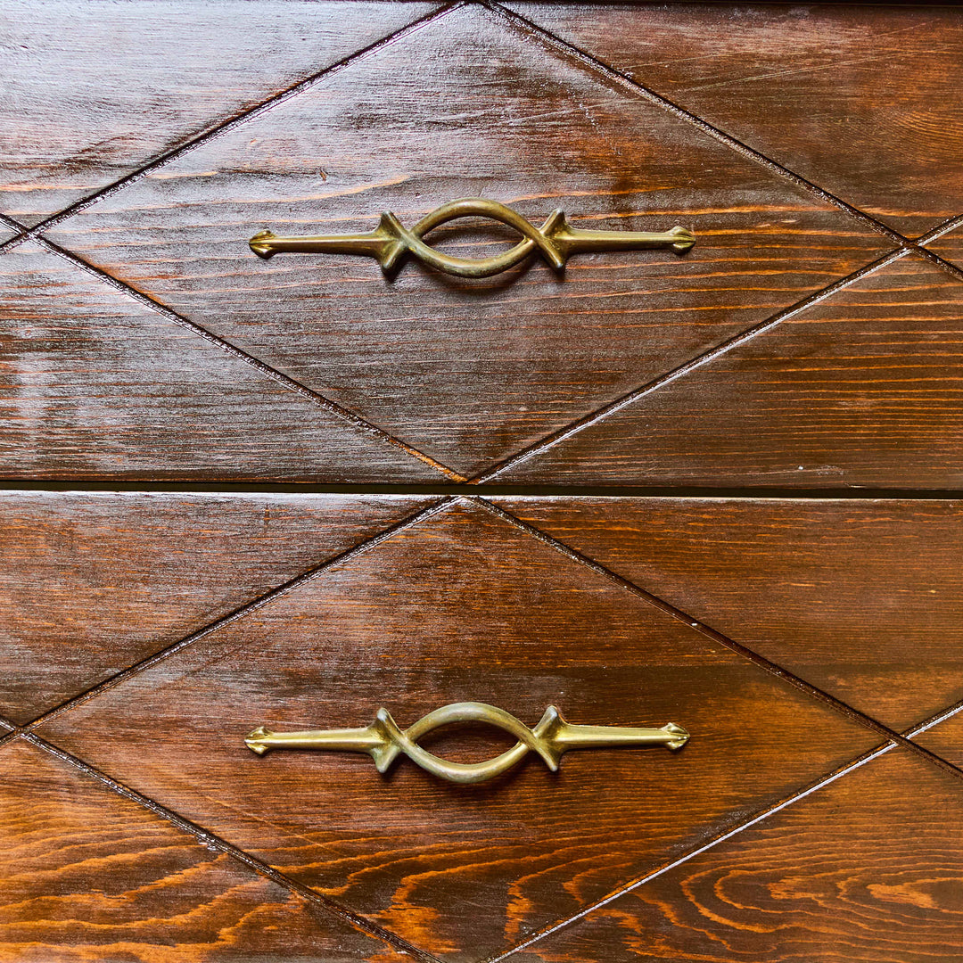 Vintage Wooden Dresser detail view 4 - Whats New Furniture - Portland, Oregon