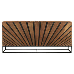 Virtual Sideboard in Light Teak Black - mango wood sideboard by LH Imports - Whats New Furniture Portland OR