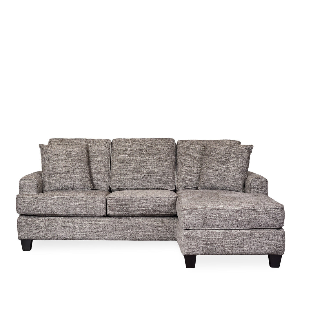 Vista Sofa w/ Storage Chaise in Oslo Tux side angle - sofa with storage chaise by Stanton - Whats New Furniture Portland OR